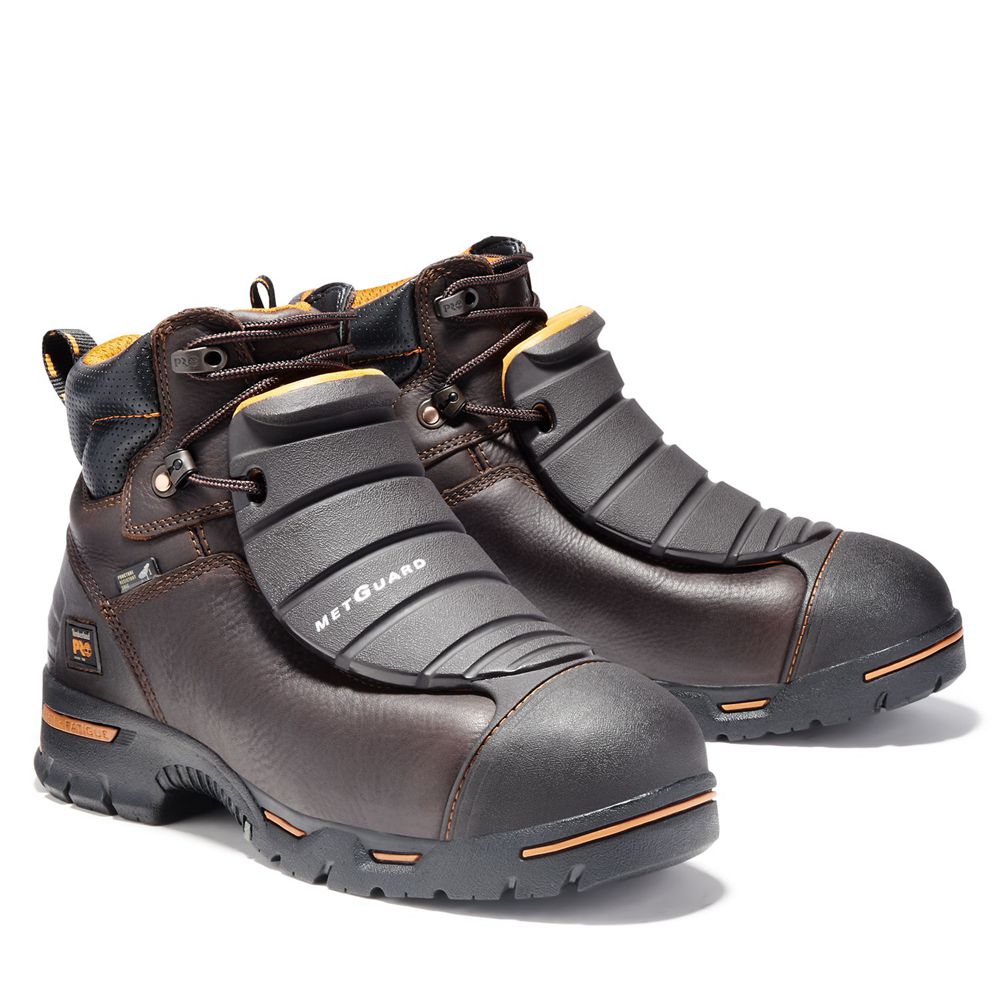 Botas de Trabajo Timberland Hombre Pro® Endurance 6\" Met Guard Steel Toe Marrones - Chile XEW-521830